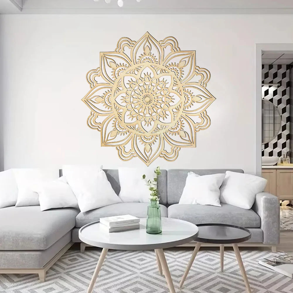 Moroccan-Inspired Mandala Metal Wall Art