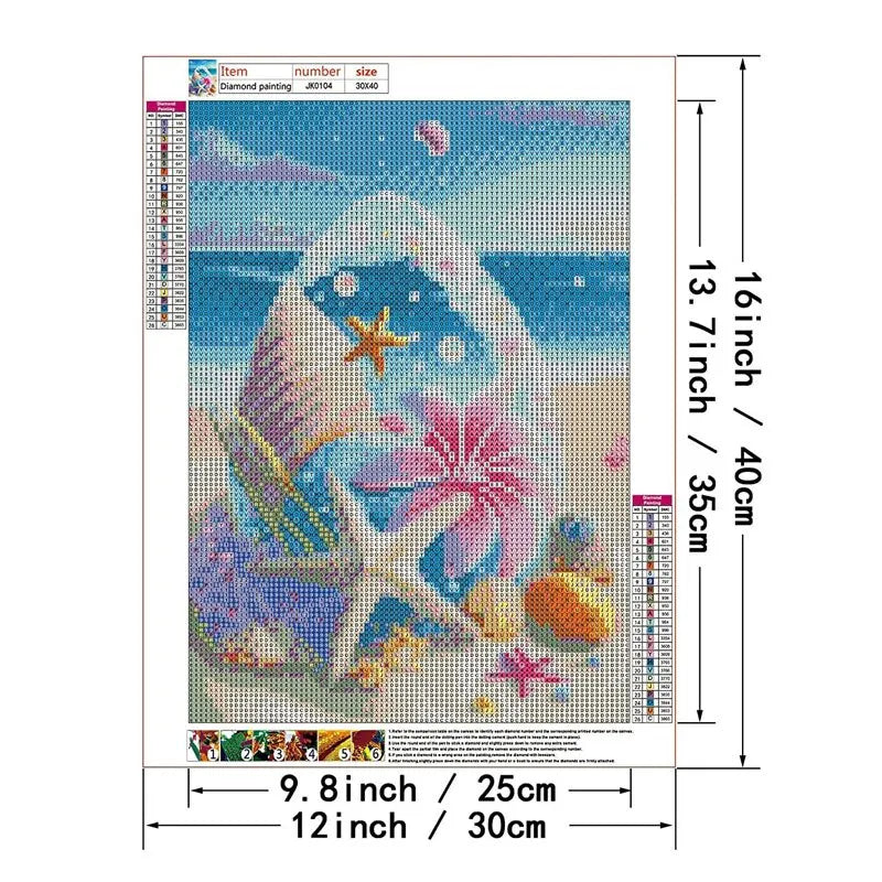 Seaside Fantasy 5D Diamond Painting Kit