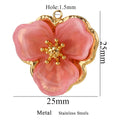 Hibiscus Flower Pendant Charms for DIY Jewelry