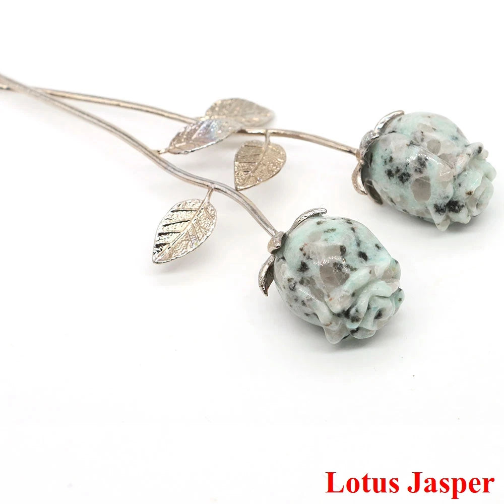 Natural Gemstone Crystal Rose — Bulk Gift Set