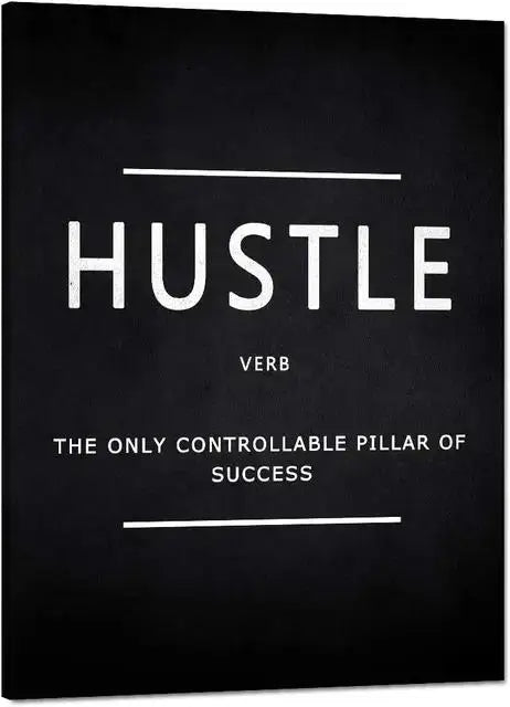 Inspirational Success Quotes Canvas Wall Art | Motivational Home Decor