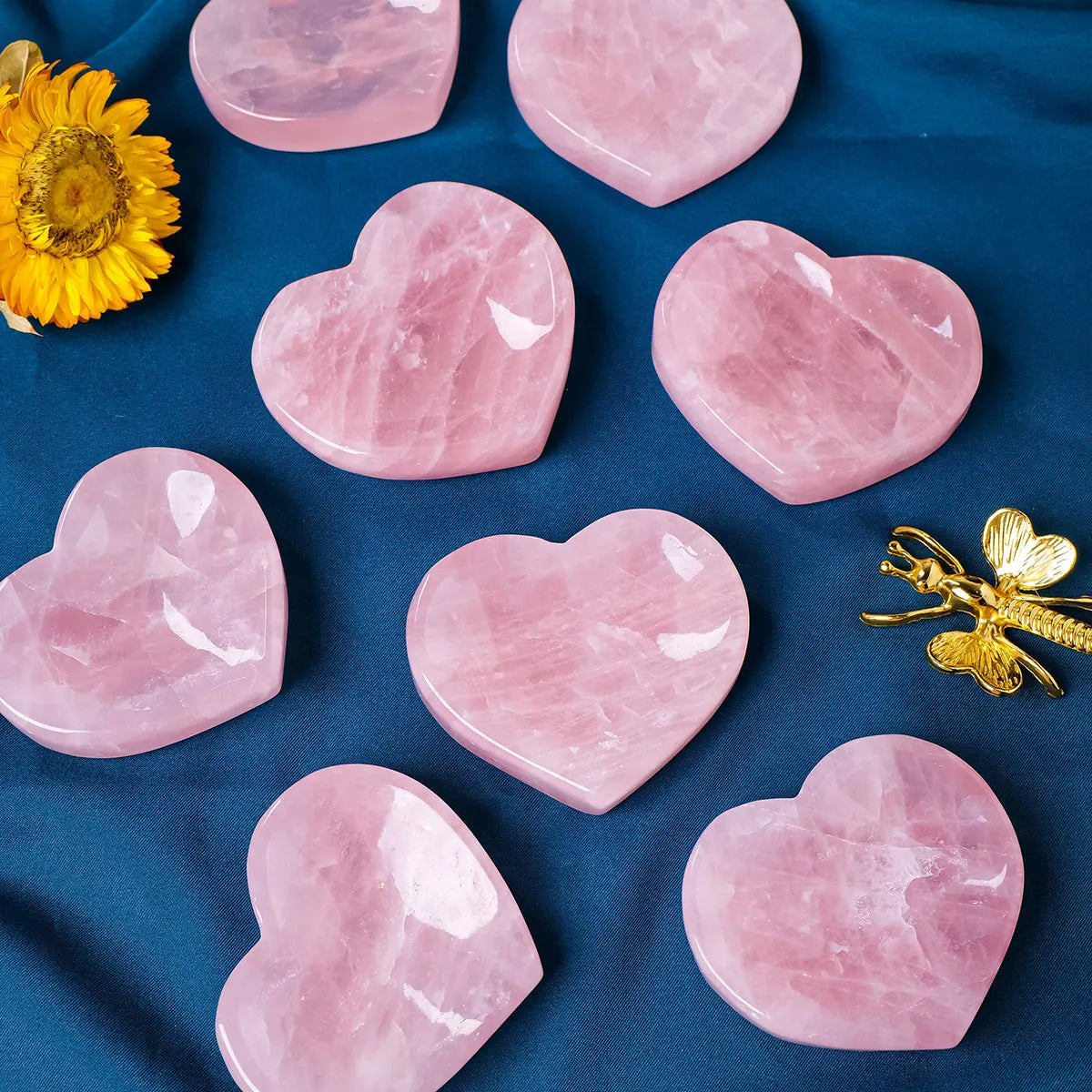Rose Quartz Love Bowl | Natural Crystal Meditation & Altar Dish