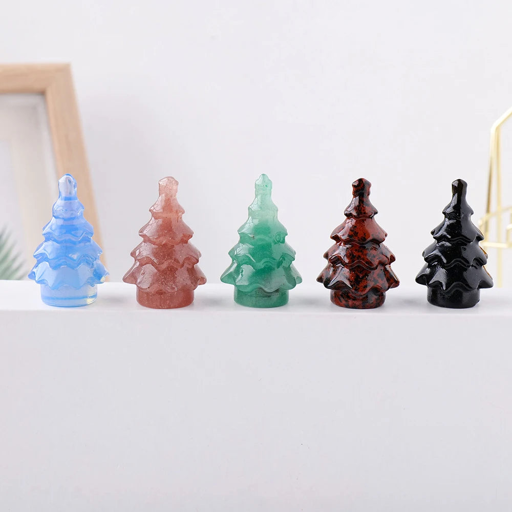 Mini Gemstone Christmas Tree Figurine