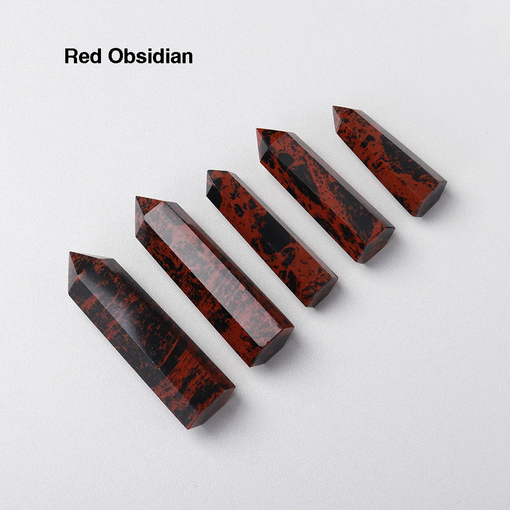 Natural Crystal Tower Wand — Choose Your Stone | Reiki Healing Point for Home Decor & Meditation