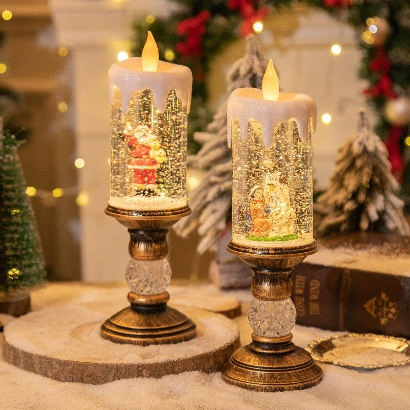 Christmas Snowflake Wind Lamp Decoration