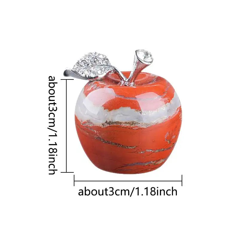 Mini Decorative Stone Apple Figurine | 30 mm
