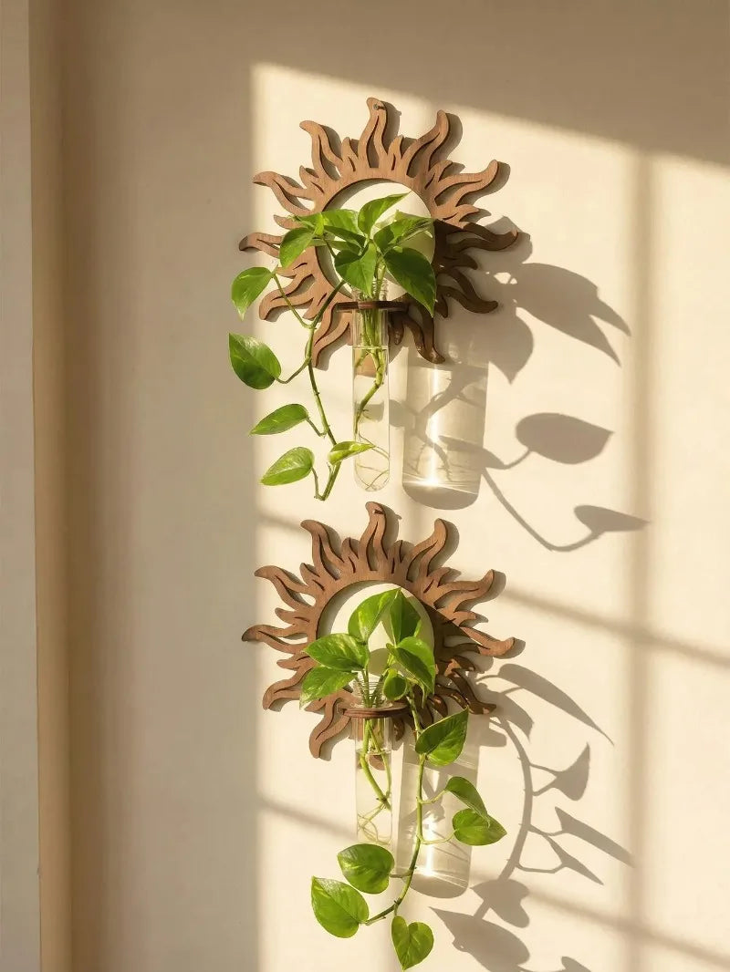 Wooden Wall Propagation Station | Sun, Jellyfish & Lantern