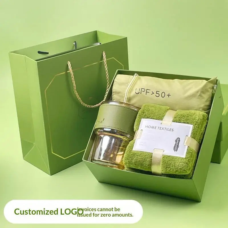 Summer Gift Set | Tumbler, Towel & Sun Protection