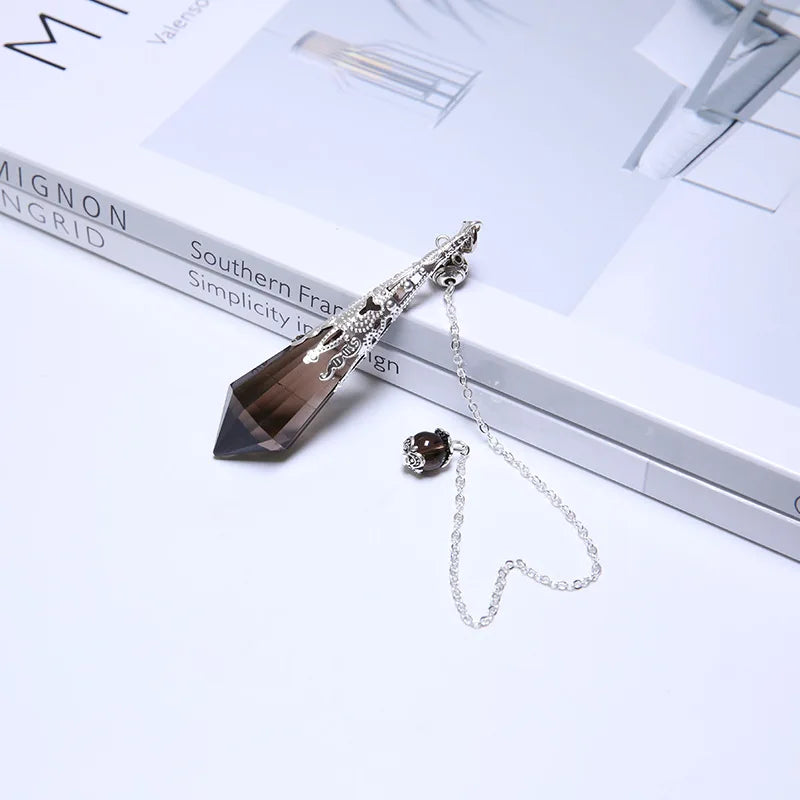 Crystal Pendulum Pendant | Natural Healing Stone | Reiki Chakra Energy