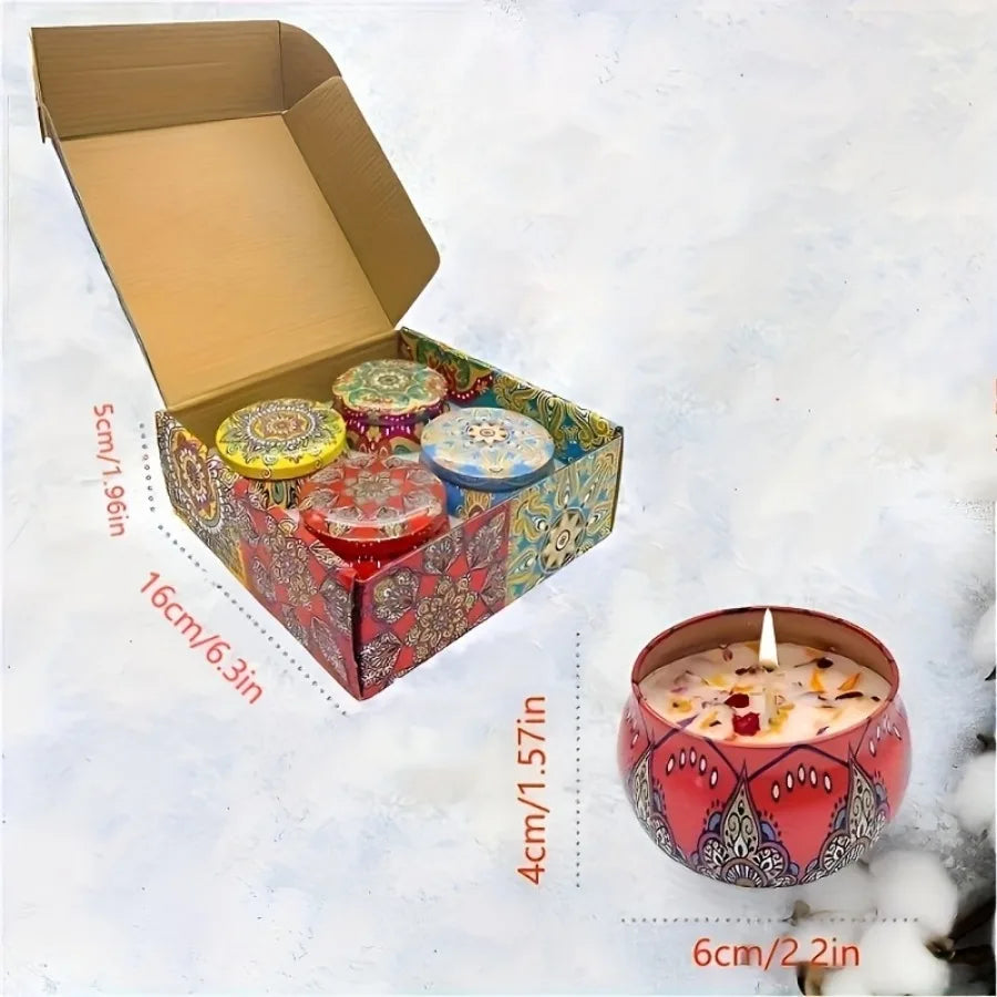 4-Piece Soy Wax Candle Gift Set