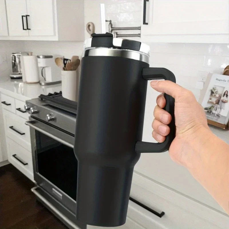 Wild Sip 40 oz Insulated Tumbler with Handle & Straw