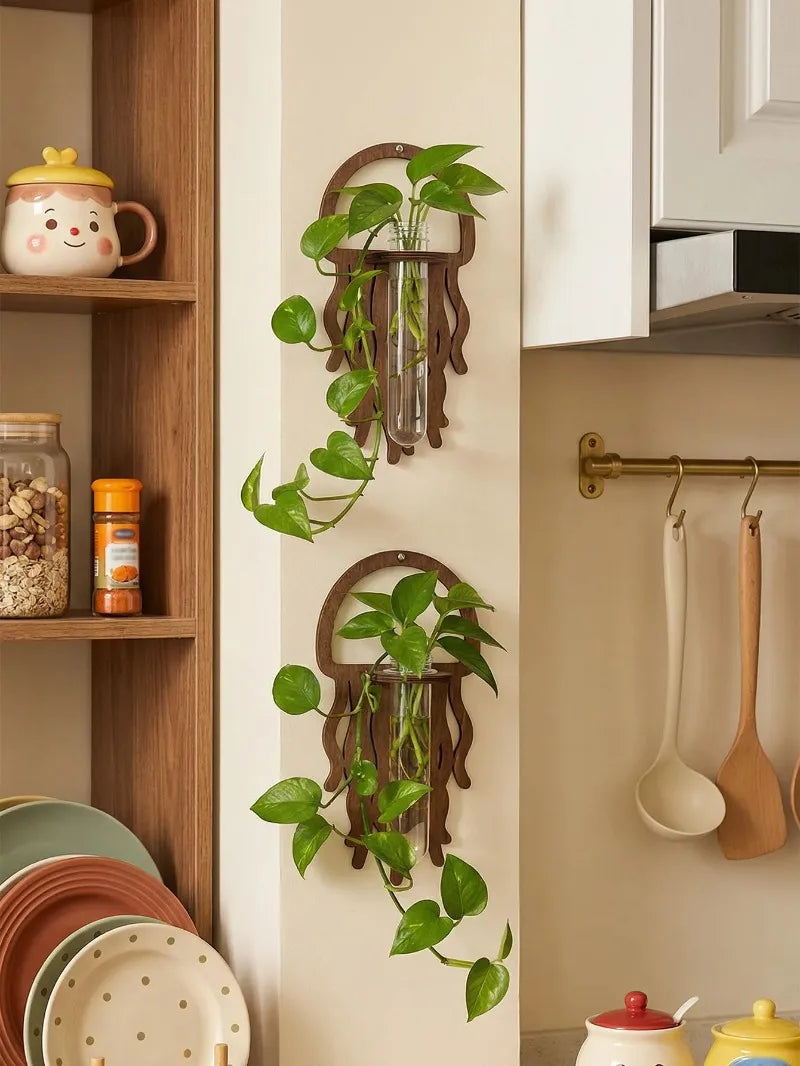 Wooden Wall Propagation Station | Sun, Jellyfish & Lantern