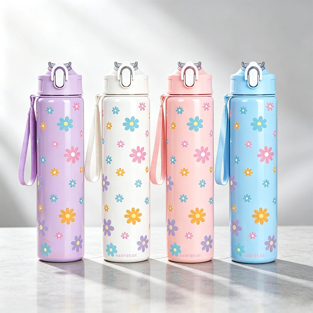 Daisy & Floral Water Bottle | 750 mL