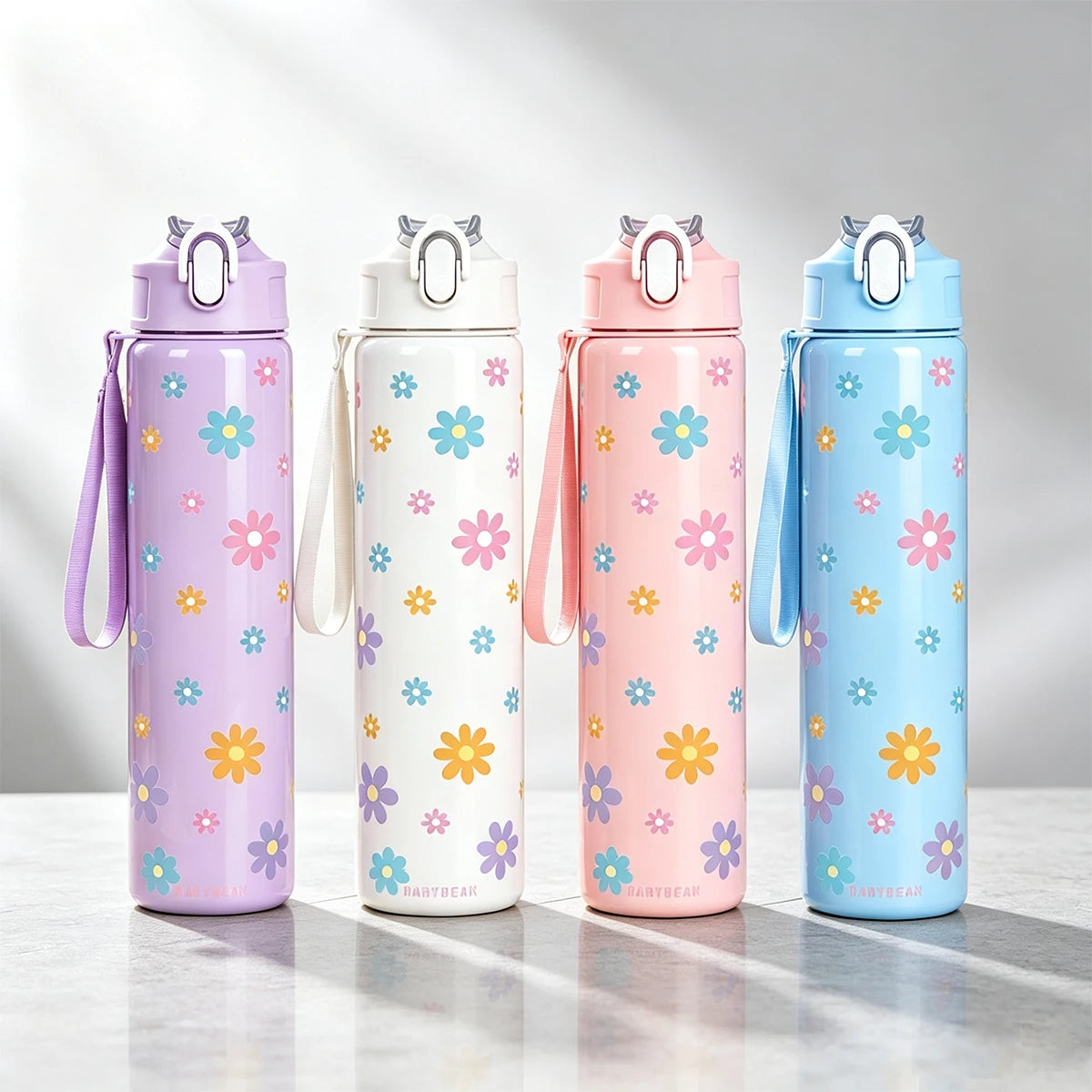 Daisy & Floral Water Bottle | 750 mL