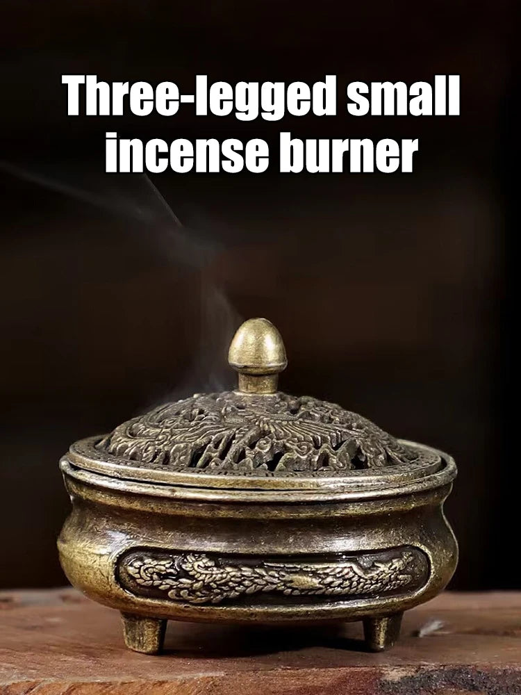 Antique Brass Pocket Incense Burner