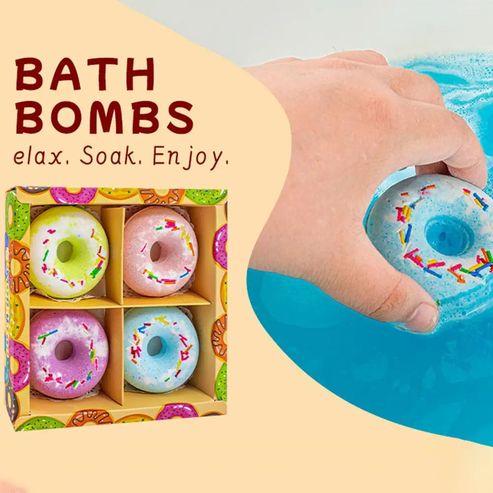 Donut Bath Bombs with Surprise Toys