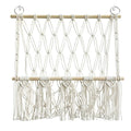 Boho Handwoven Storage Hammock | Wall-Mounted Stuffed Animal & Toy Organizer