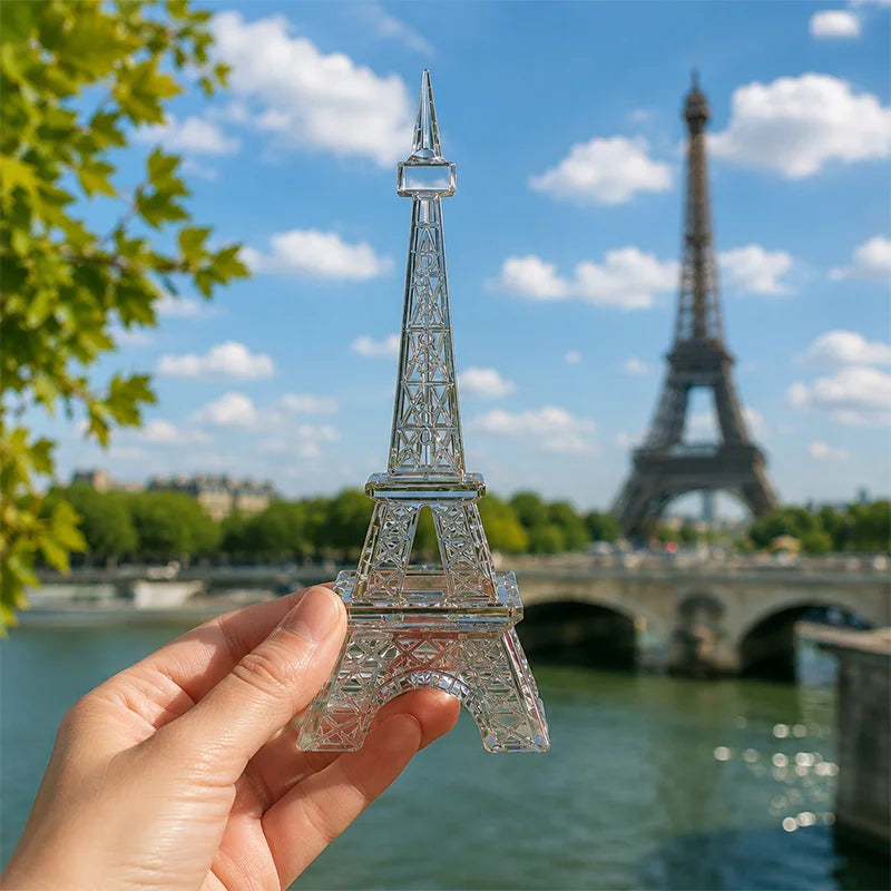 Eiffel Tower Crystal LED Figurine