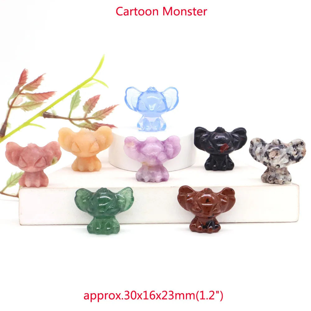 Mini Carved Figurine Collection | Assorted Materials • 1–20 Pieces