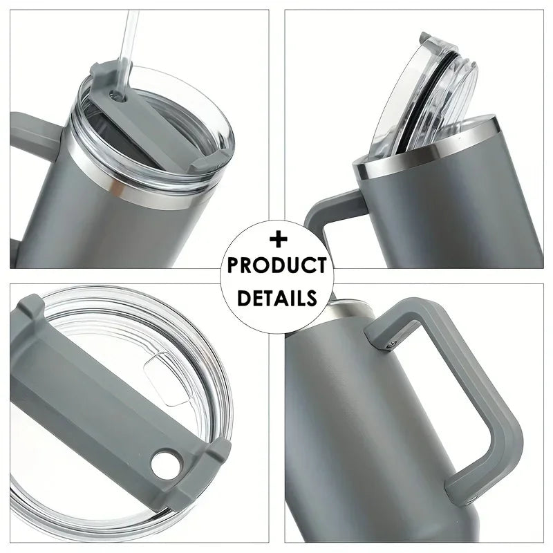 Wild Sip 40 oz Insulated Tumbler with Handle & Straw