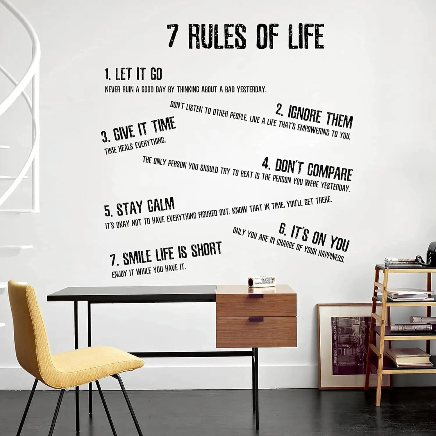 Motivational Quote Wall Stickers | Large Removable Vinyl Decals – 4 Pack