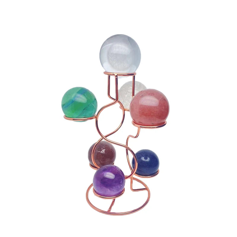 Crystal Ball Display Stand | Metal Sphere Holder in S & L