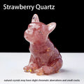 Dog Figurine | Resin & Crystal Gravel Keepsake