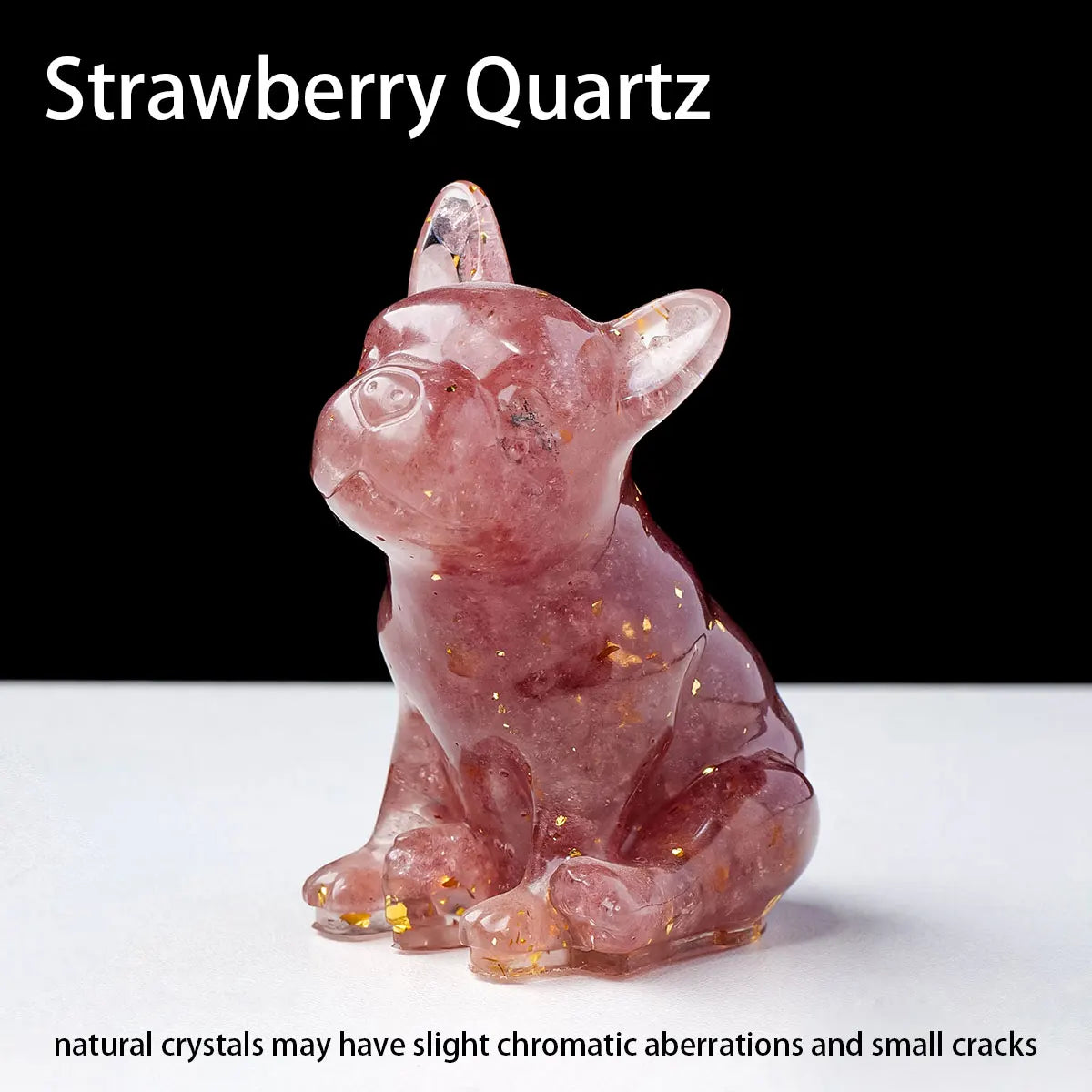Dog Figurine | Resin & Crystal Gravel Keepsake