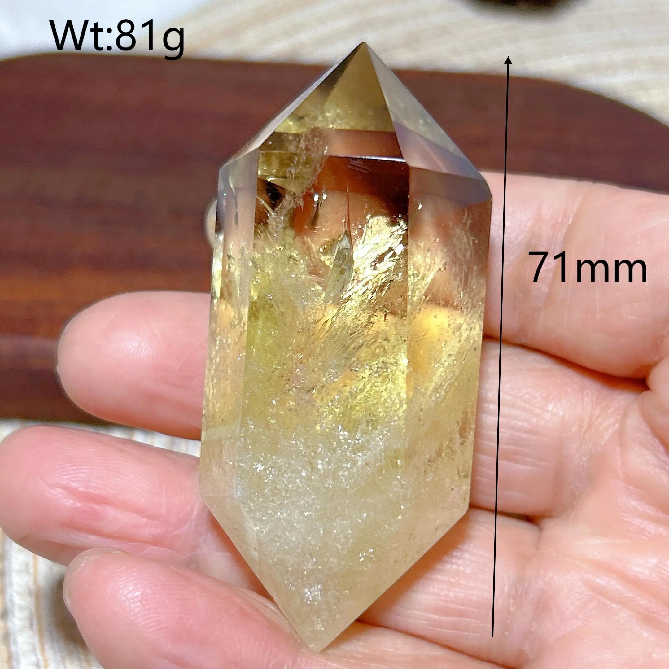Smoky Citrine Double Tower Crystal