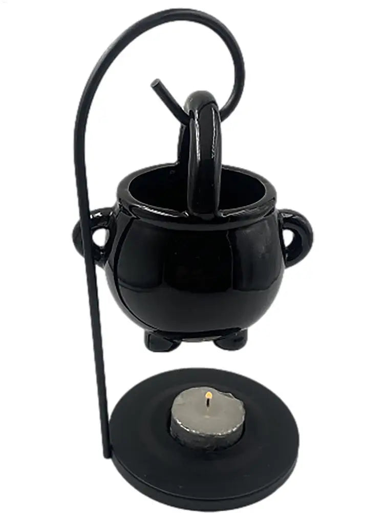 Witch Cauldron Wax Melt & Oil Burner | Hanging Halloween Aroma Diffuser