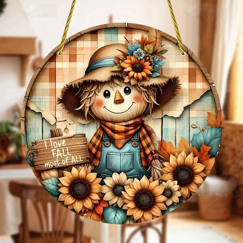 Fall Pumpkin Acrylic Suncatcher — Colorful Window Hanging for Autumn & Halloween Décor