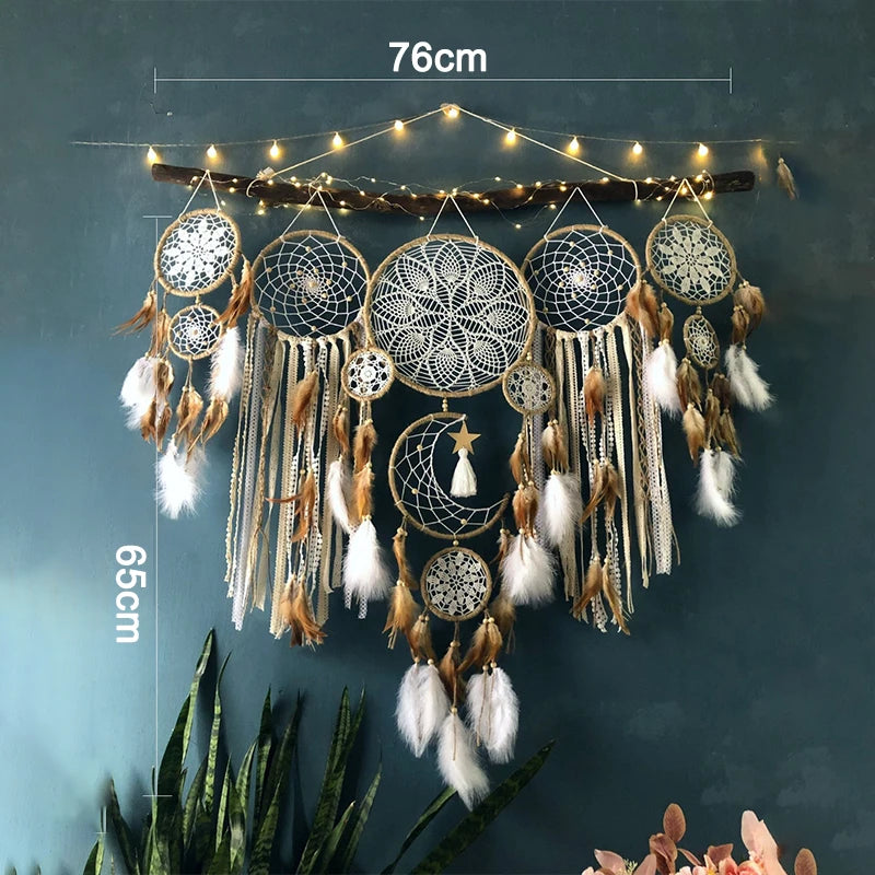 Boho Handmade Dreamcatcher Set — 5 Pieces