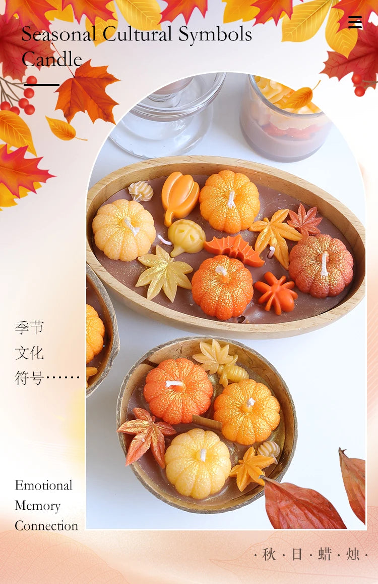 Pumpkin Spice Soy Wax Candle | Halloween & Autumn Aromatherapy | Handmade Room Decor Gift