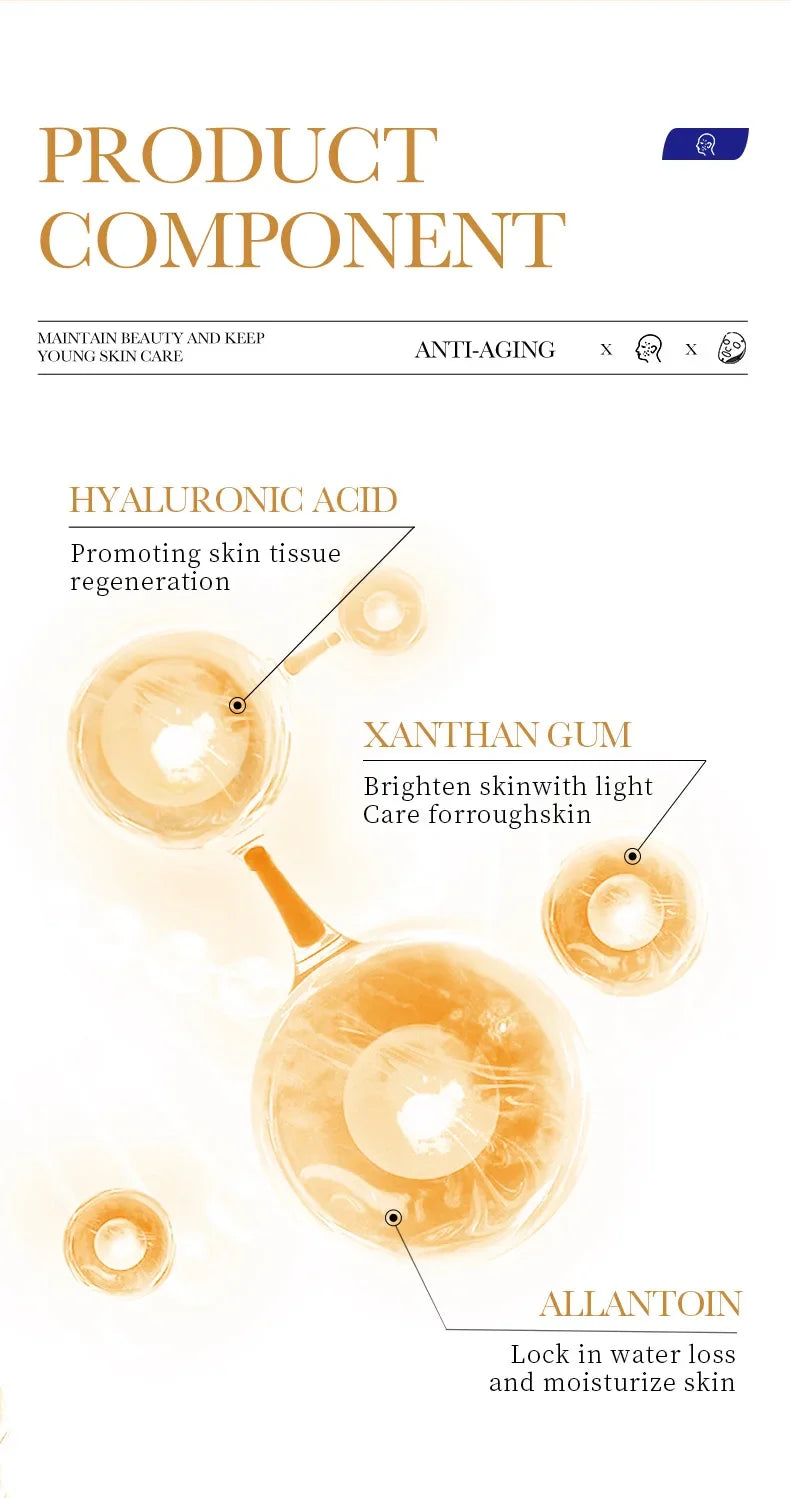 Collagen Anti-Wrinkle Face Sheet Mask – 10pcs | Moisturizing & Brightening