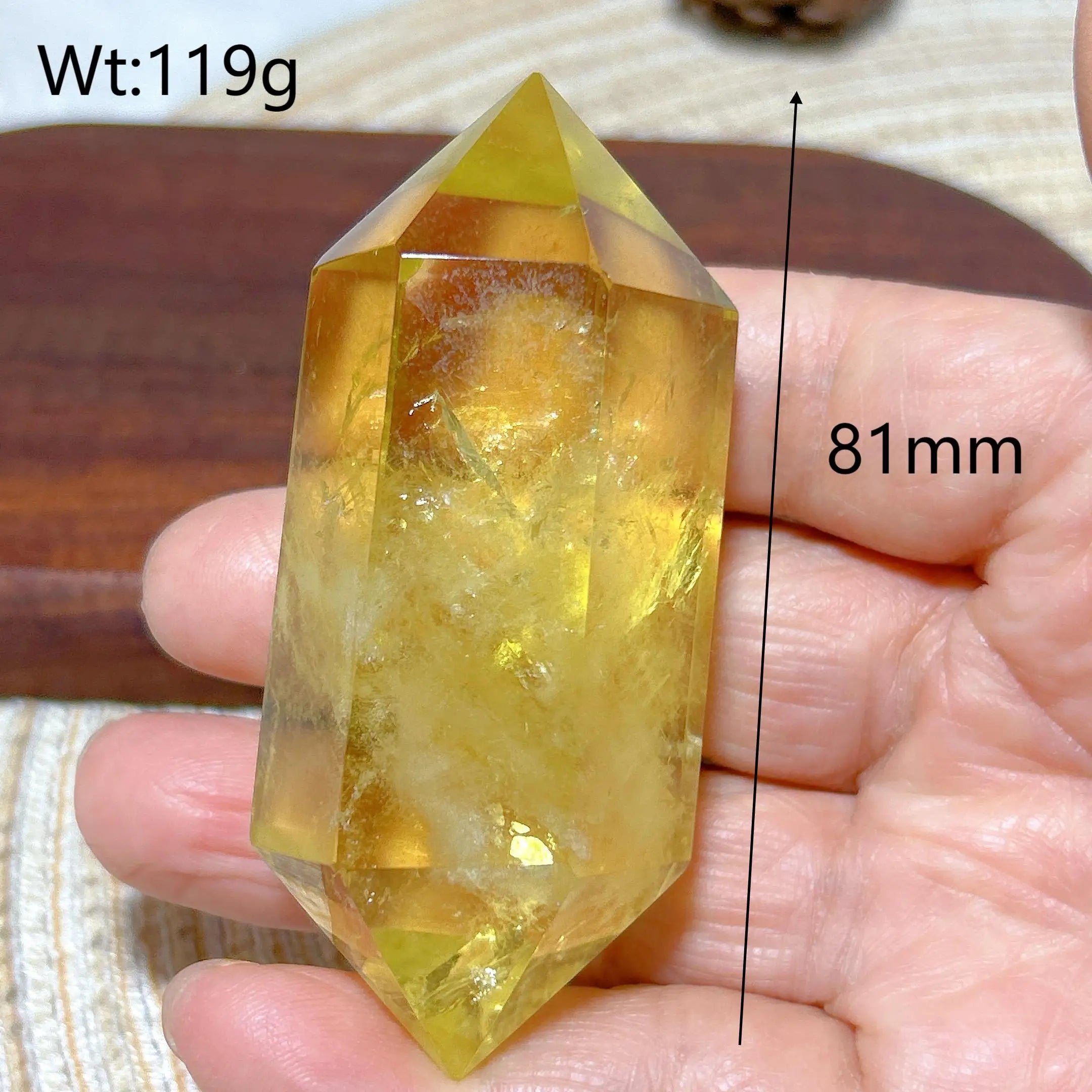 Smoky Citrine Double Tower Crystal