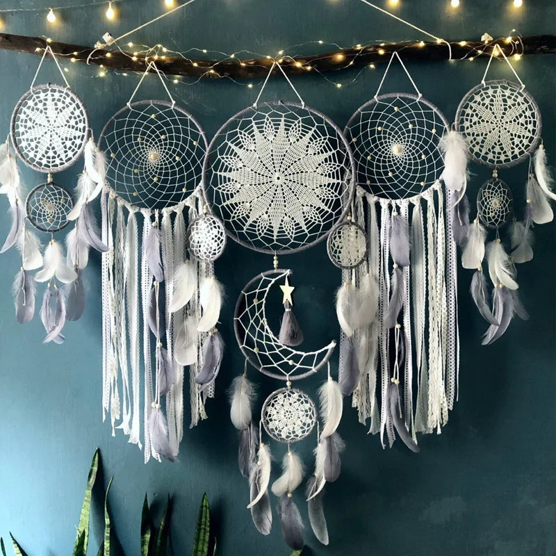 Boho Handmade Dreamcatcher Set — 5 Pieces