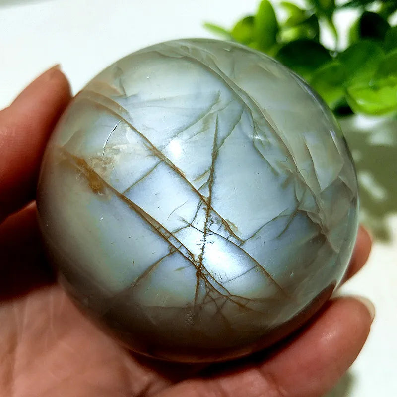 Druzy Agate Crystal Sphere – Natural Geode Décor