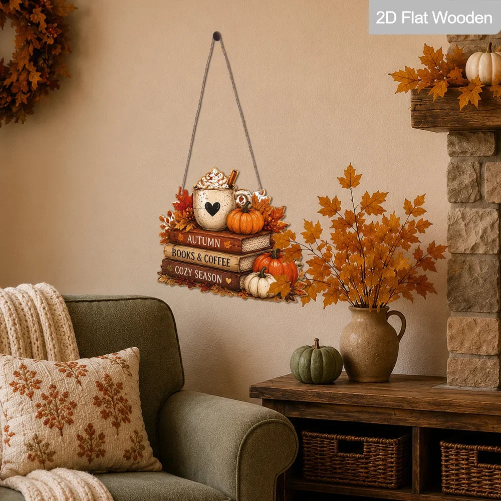 Coffee Corner Wooden Decor Sign | Flat 2D