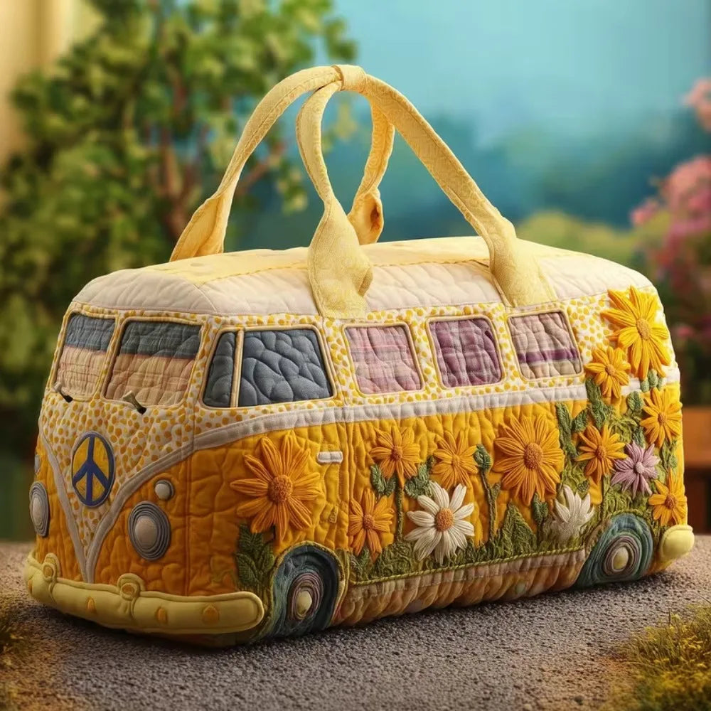 Quilted Duffle Bag | 3D Nature Scene Weekend & Gym Travel Bag