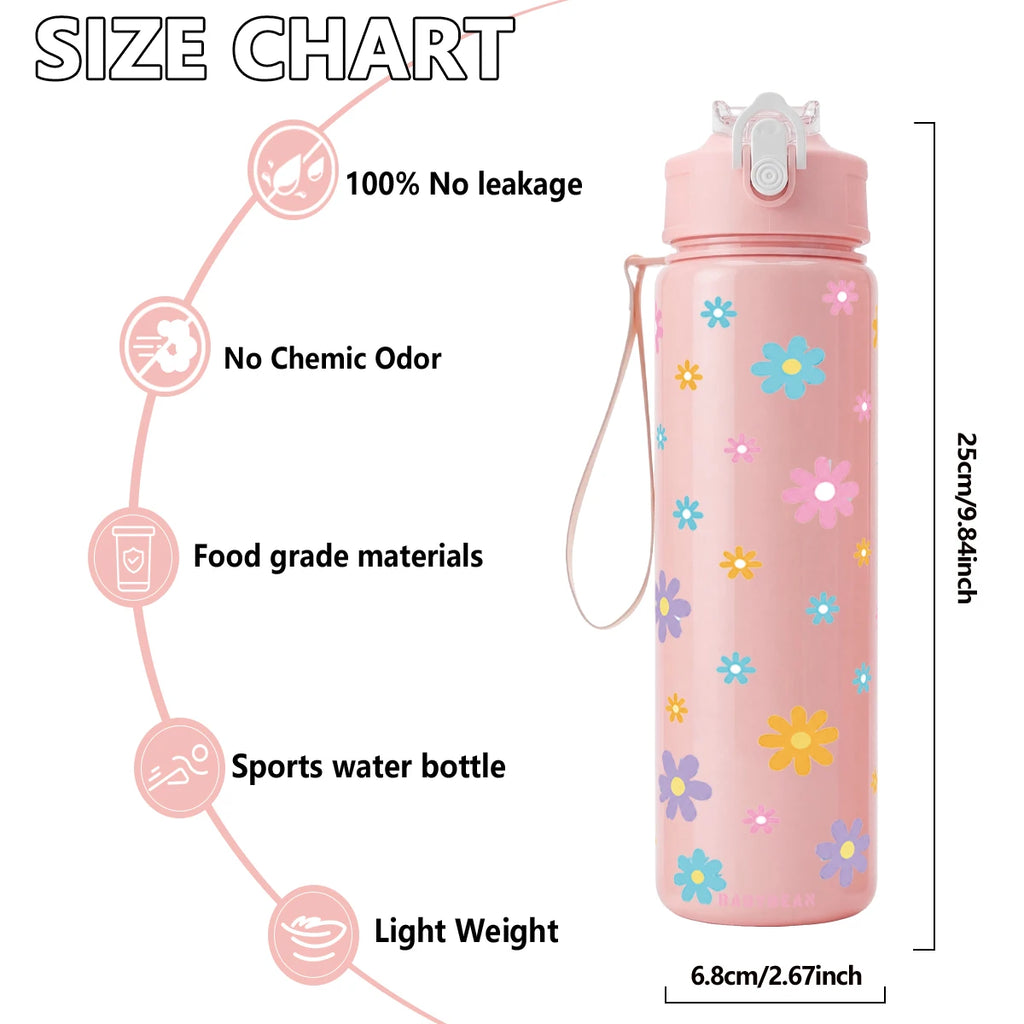 Daisy & Floral Water Bottle | 750 mL