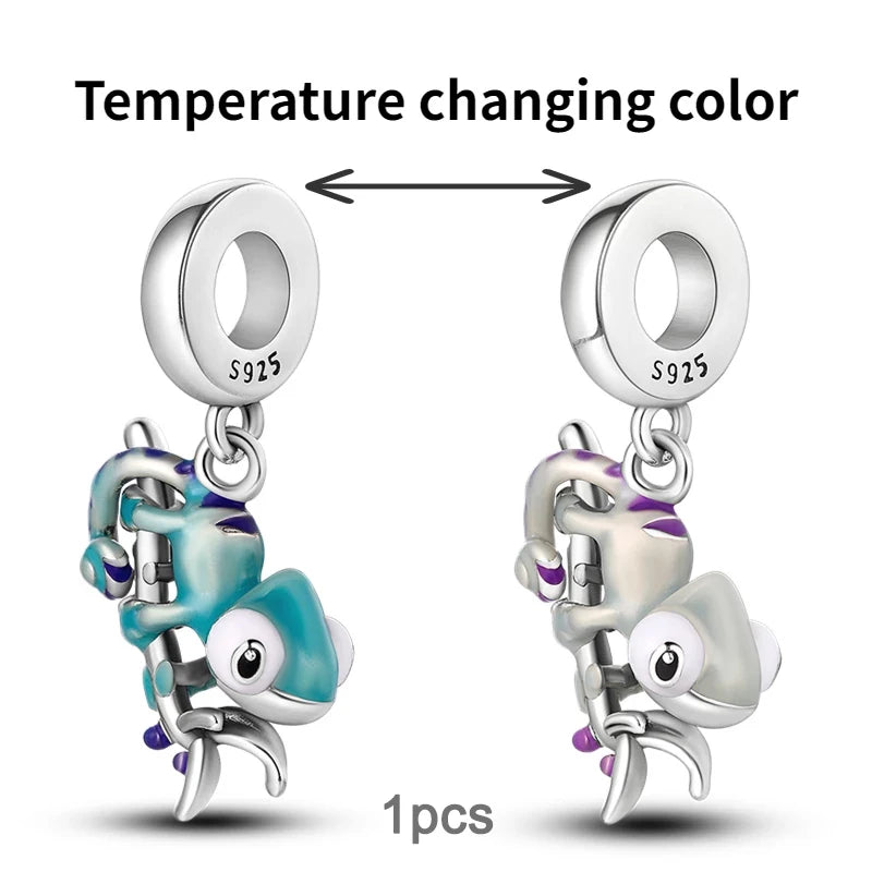 925 Sterling Silver Charm Holder Set – Bag Charm & Key Ring for DIY Jewelry