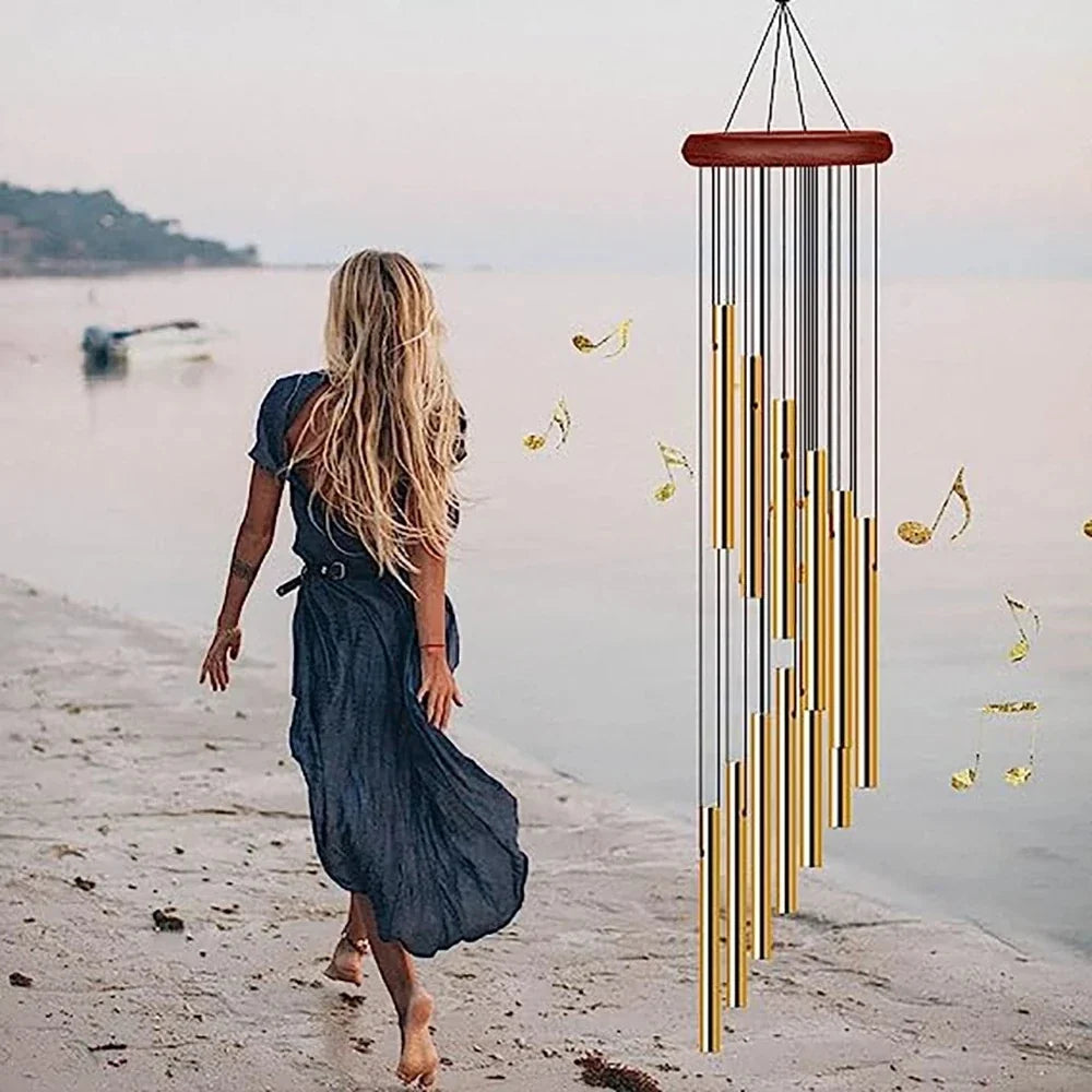 12-Tube Aluminum Wind Chimes — Boho Garden & Patio Decor
