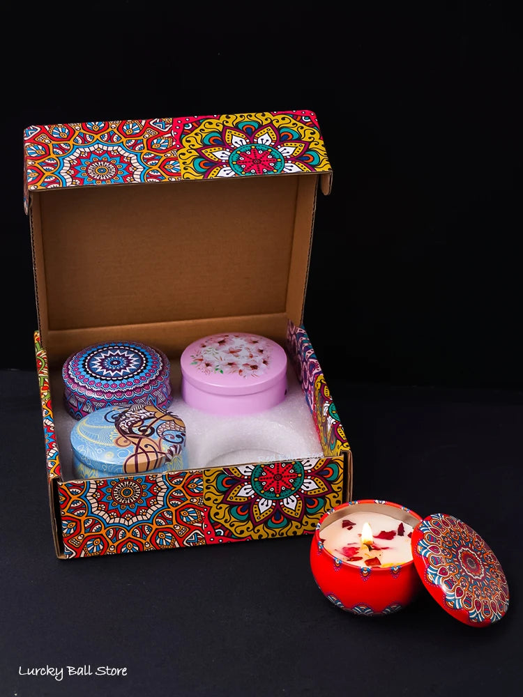 Scented Candle Gift Set — 4 Candles