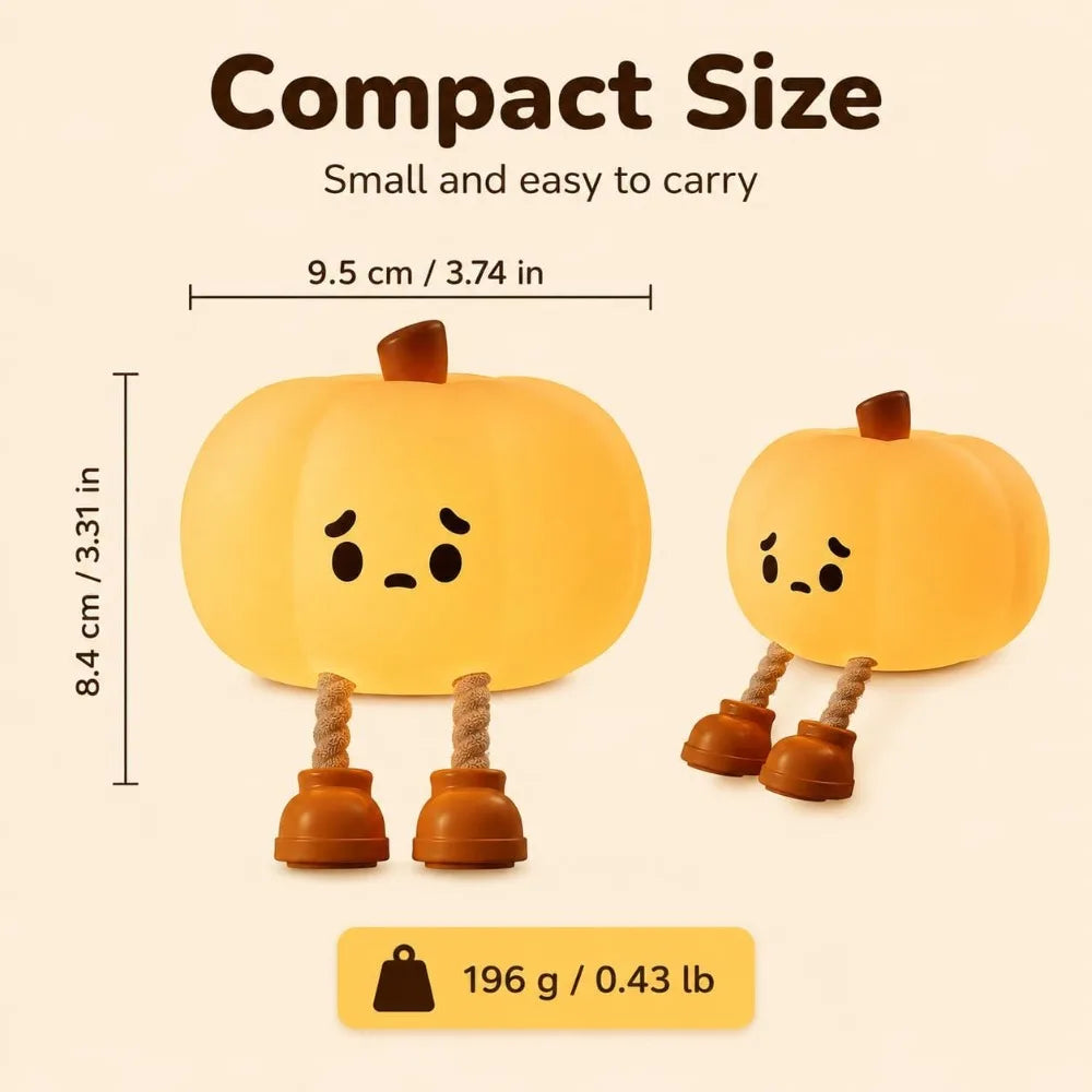 Pumpkin Night Light | Warm Glow & Spooky Personality