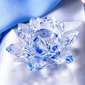 Crystal Lotus Flower Figurine — Healing Energy Home Decor & Gift