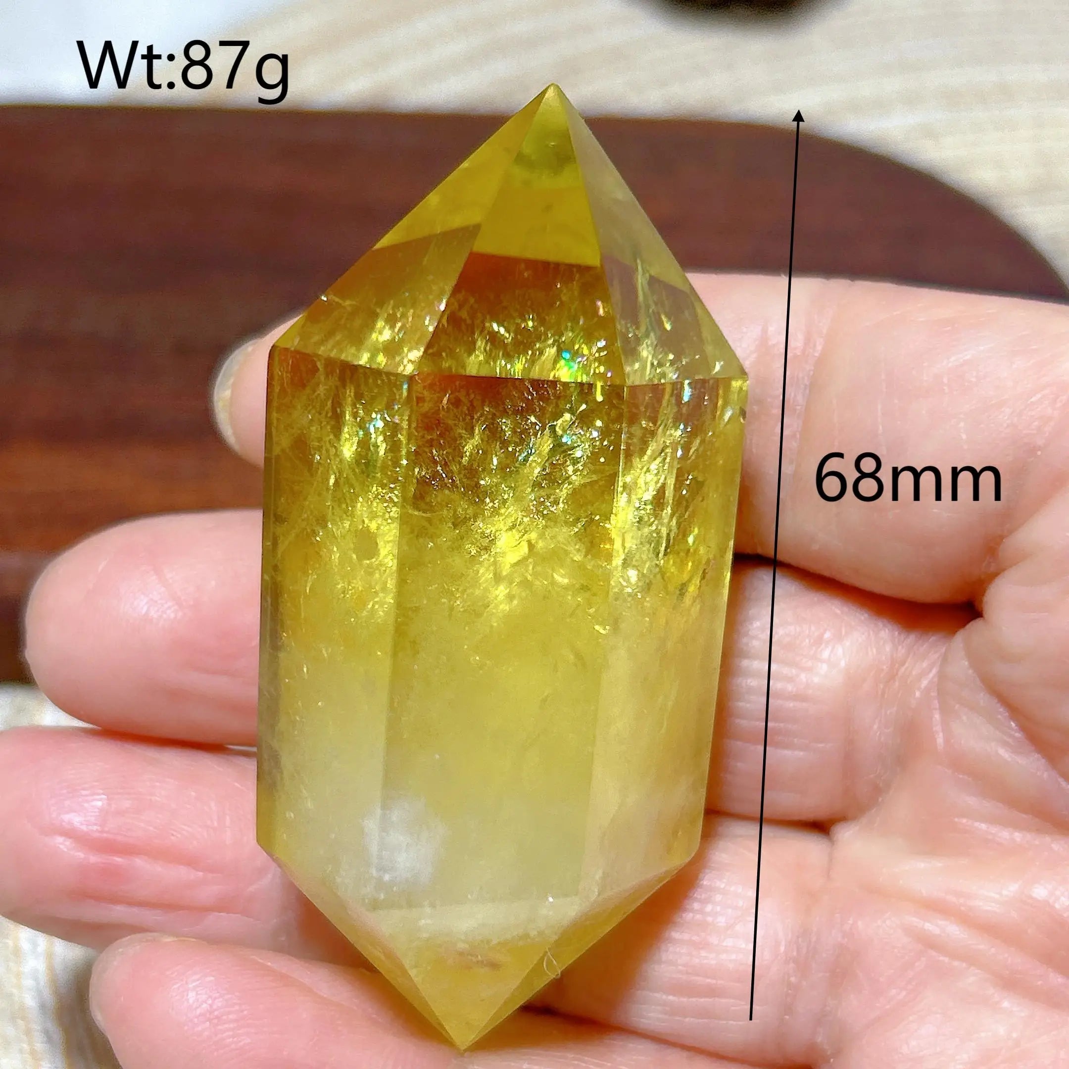 Smoky Citrine Double Tower Crystal