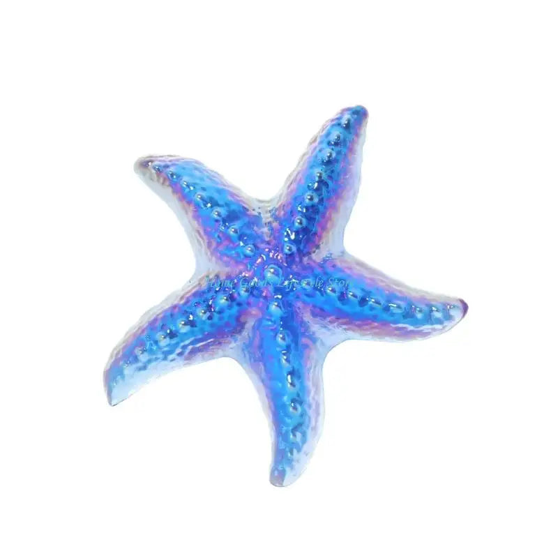Glass Starfish Figurine | Colorful Coastal Decor
