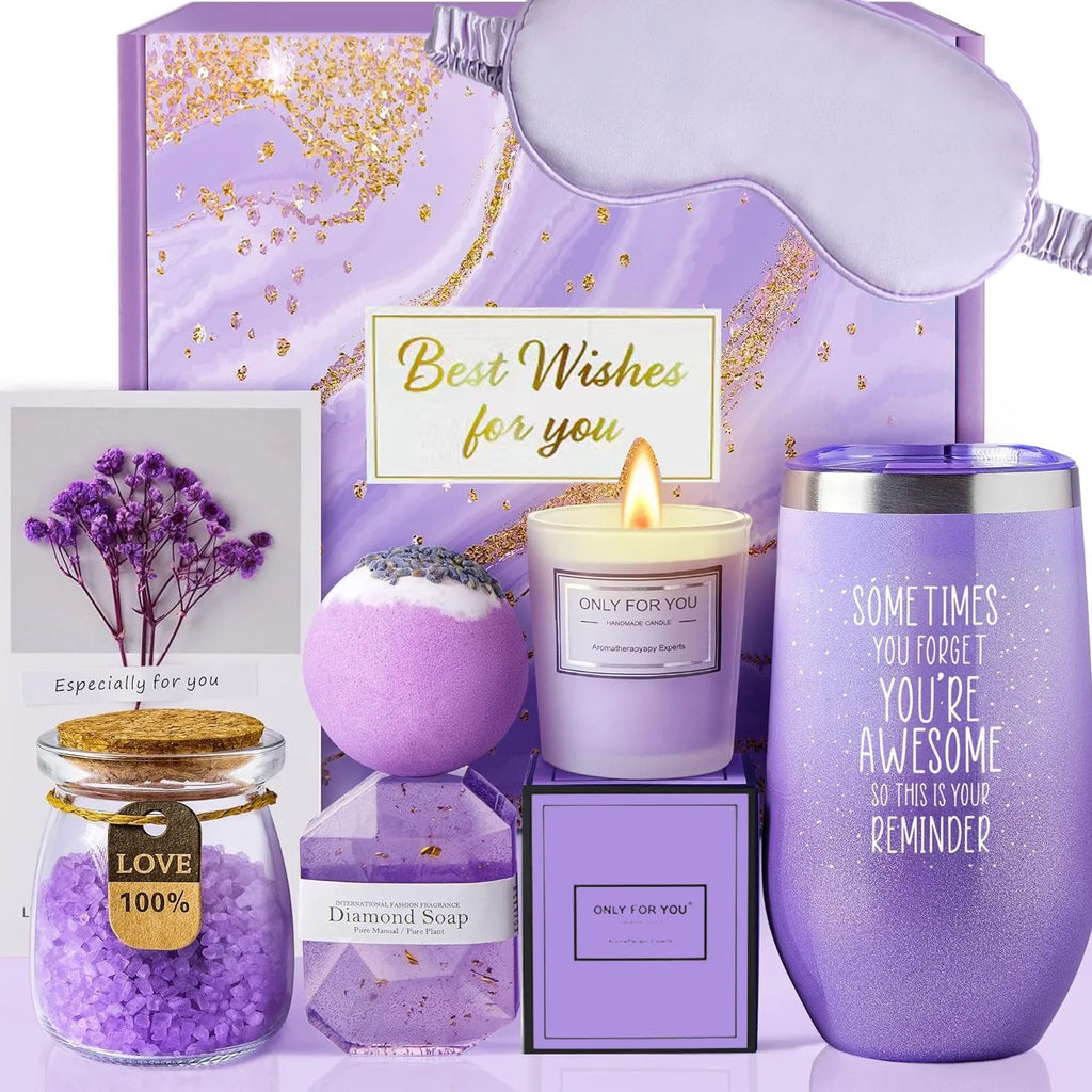 Lavender Spa Gift Basket Set