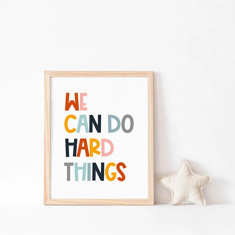 Motivational Quote Canvas Print | Minimalist Wall Art for Home & Office