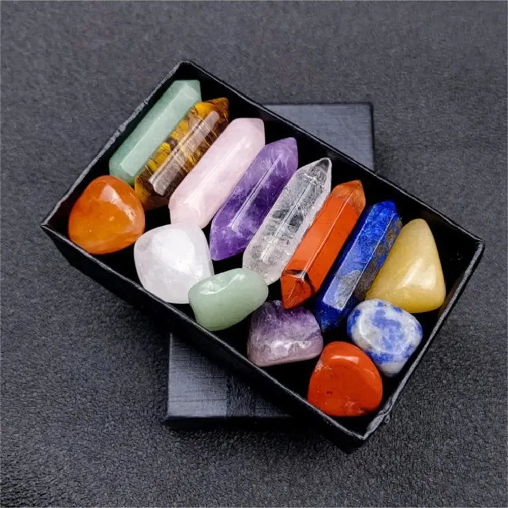 14-Piece Chakra Healing Crystal Set